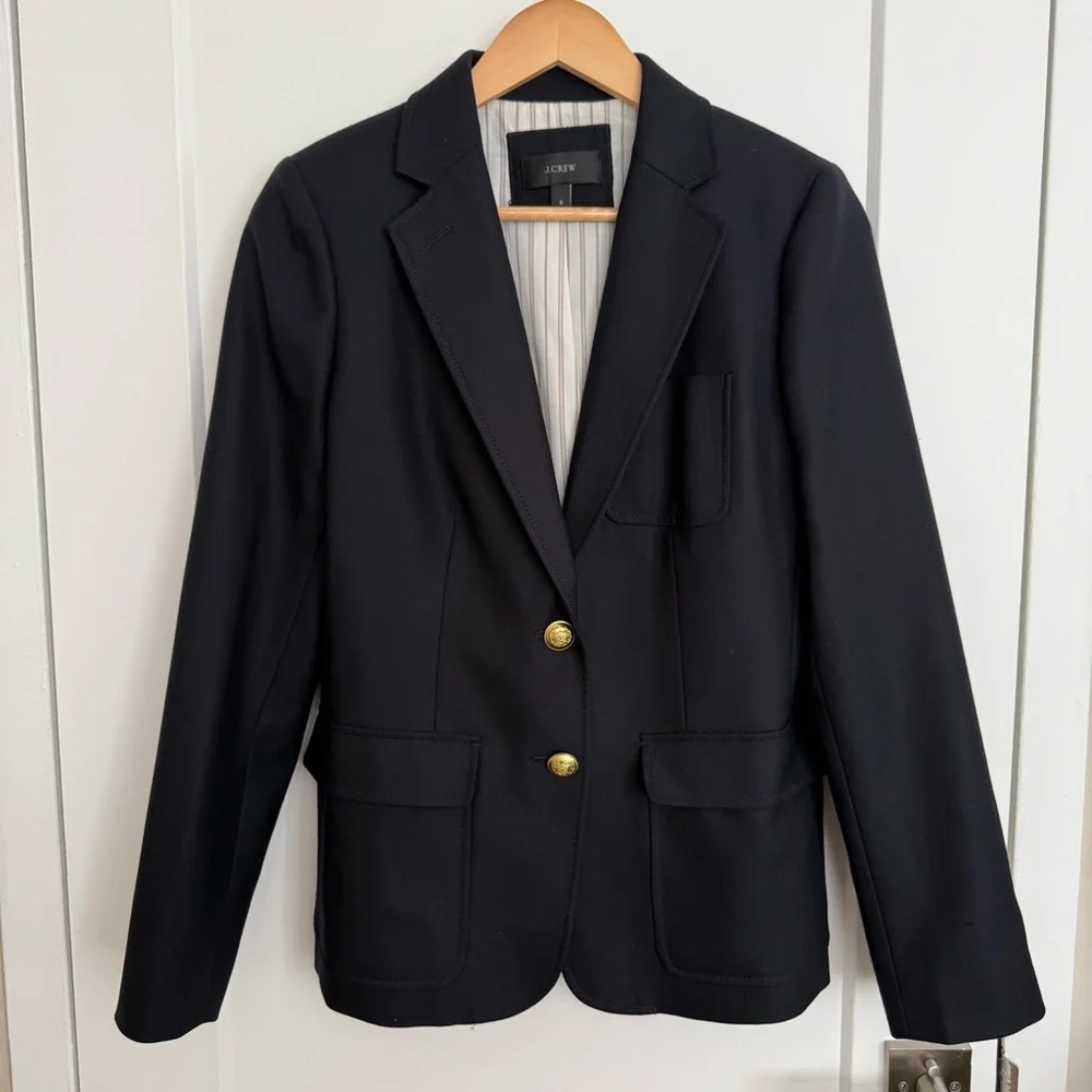 J. Crew - Rhodes Blazer in Italian wool - Navy - Picture 3 of 16